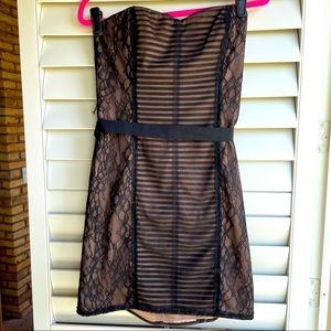 BCBG Black lace short dress